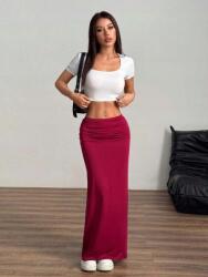 Shein Egyenes Fodros Maxi Szoknya (s) (587125)