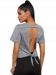 Shein Szürke Sportos, Hát Nélküli, Casual , Hétkötős Póló 36 S__s