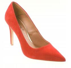 Fabio Fabrizi 785N Piros Velúr Cipő 37-ES Méret (785)