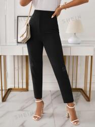 Shein FC14109 Shein Elegáns Fekete Magas Derekú Nadrág (35) M