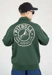 Pitbull Pit Bull kapucni nélküli pulóver Zip San Diego Ca üvegzöld (5903592232437)