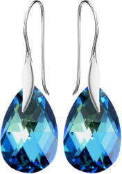 Mennica Świdnicka Ezüst Fülbevaló Lógó Női Akasztó Kristály Ajándék Aranyozott