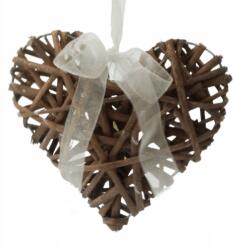 Paula Szív fonott medál 15 cm esküvő esküvői dekoráció (XY8020B)