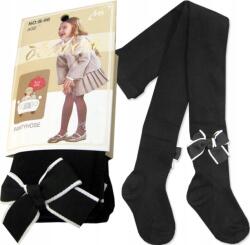  1-3 L harisnyanadrág Pamut Csíkos Masni fekete (B-90)