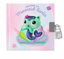 Euro-Trade Napló Zárható Jegyzetfüzet Macska Házikó Gabi Sellő (6760)