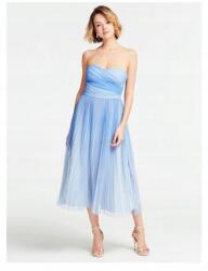 GUESS Kék pliszírozott ruha, Size 44, midi (372371)