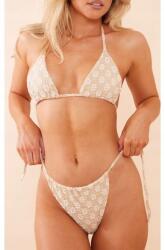 Prettylittlething Bézs Mintás Bikini Felső (36) (565661)