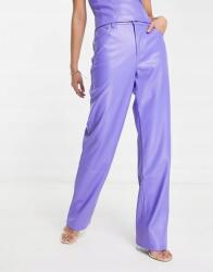 VERO MODA Nadrág Lila Bőr Utánzat (L) (526959)