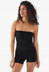 Boohoo Fekete Klasszikus Felső Tubus Sima Illeszkedő Nyitott Váll Boohoo L