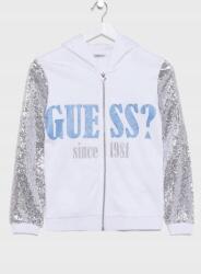 GUESS Fehér Flitteres Cipzáras Pulóver (14L) (593590)