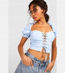 Boohoo Kék Korsett Top (42) (GZZ51008-564)
