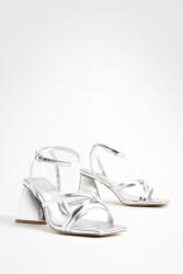 Boohoo HC61101 Boohoo Wide Fit Ezüst Női Magassarkú Szandál (27) 37 (GZZ67161)