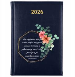 FunnyCase Könyvnaptár 2026 Tudnom Kell Dönteni Sötétkék Tervező Minták (Kalendarz Granat MUSZĘ UMIEĆ PODJĄĆ DECYZJĘ)