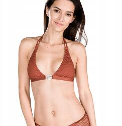 GUESS Barna áttört bikini felső, Size XS, 90% poliamid, hátul záródó (372010)