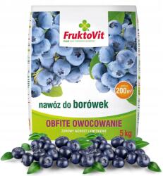 Fruktovit Áfonya Műtrágya Buja Gyümölcstermesztés Elegendő 200M2 5KG Fruktovit (NAWÓZ DO BORÓWEK)