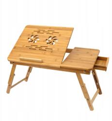 Ruhhy Dohányzóasztal Laptop Ágyhoz Összecsukható Állítható Bambusz Állvány (23452)