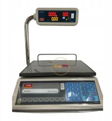 TEM Bolti kalkulációs mérleg 15kg-ig RS232-al és 2024-es legalizálással (TEM1012)