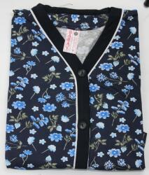  Háztartási ruha rövid ujjú fürdőköpeny gombok Nagy plus size 6XL (100 wzór 18)