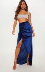 Prettylittlething Prettylittle Sötétkék Velúr Maxi Szoknya 32-ES