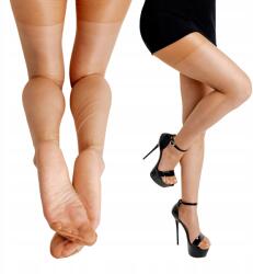 Charmzi Nylon Harisnya Csíkos Sima Ultravékony 6 den bézs