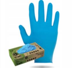  Kesztyű eldobható Nitril Púdermentes Kék 100db