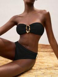 Shein LC35313 Shein Kétrészes Fürdőruha Arany Díszítéssel (38) M