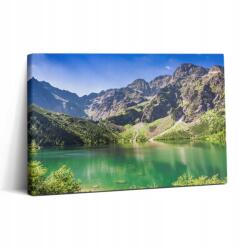 Wallfluent Vászonkép Előszobába Fa Keret Tó Hegyek Erdő 30x20 cm (010030010150000007342)