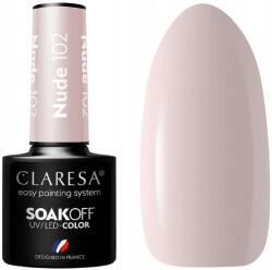 Claresa Hibrid lakk Nude 102 5G Claresa Tökéletes fedőképesség Finom Bézs Tartós (5905054650582)