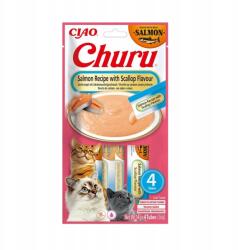 Inaba Cat Churu Salmon With Scallop jutalomfalat macskáknak 4x14g (56g)