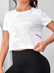 Shein LC61304 Shein Sport Póló Hálós Anyagból (30) S