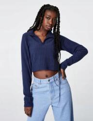 Jennyfer CC26111 Jennyfer Kötött Csíkos Hosszú Ujjú Galléros Felső (28) M