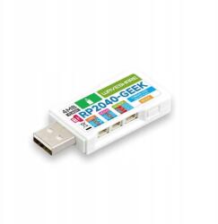 WaveShare RP2040-GEEK Usb-a fejlesztőpanel 1.14 mikro kijelzővel. RP2040 (Waveshare 25394 RP2040-GEEK)