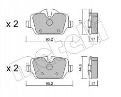 Metelli Építőkockák Ham. bmw 3 E90 05- Hátsó 22-0641-0/MET