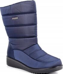 News Magasszárú Hótaposó Cipzáras Meleg Bakancs Téli Cipő Kényelmes Sötétkék 37-ES (5028 GRANAT)
