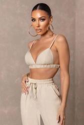  Club L Háromszög Alakú Ekrü Bralet (40) (579458)