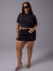 Shein LC21208 Musera Fekete Farmer Miniszoknya Magas Derekú (39) 50