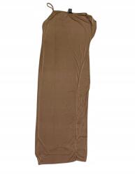 Prettylittlething Ruha Maxi Aszimmetrikus Nyakkivágás, Size 4XL, 100% poliészter, barna