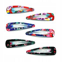  Hajcsatok Hajgumik virágok 6 db (1835 SA)