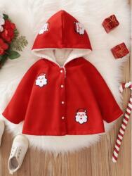 Shein Gyerek Kabát Cerwona Faft Basic 104 Eba