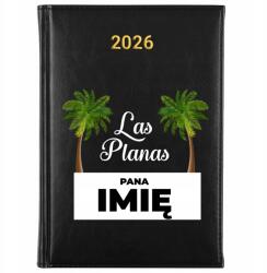 FunnyCase Könyvnaptár 2026 Las Planas *név* Fekete Ajándék Tervező Minták (Kalendarz Czarny LAS PLANAS *IMIĘ*)