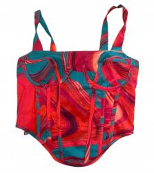 Prettylittlething Többszínű Mintás Vállpántos Felső Prettylittlething 34