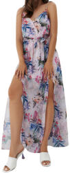 Mohito DC36214 Ruha Maxi Vállpántos Slicc Trópusi Mintás Xs