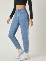 Shein T13202 Shein Magas Derekú Egyenes Szárú Farmernadrág (40) 25