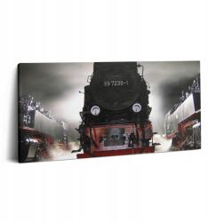 Wallfluent Vászonkép Művészeti Műhelyhez Éjszakai mozdony grafika 100x50 cm (010030010010000074710)