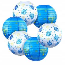 Papír Lampionok 6 Db-os Hanuka Ünnep (4325901488815)