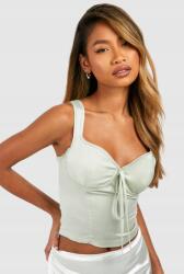 Boohoo Zsályás Szatén Felső Vállpántokkal, Sima Boohoo 42