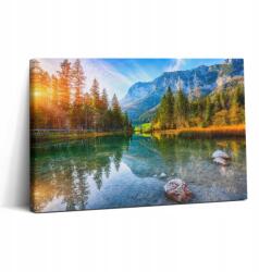 Wallfluent Vászonkép Canvas Vendégszoba Ajándék ötlet Folyó Hegyek (010030010150000088631)