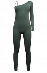 Prettylittlething Fekete Bordázott Aszimmetrikus Overál Prettylittlething S