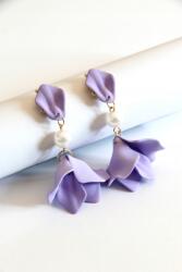  Queen Lógós Fülbevaló Szirmok Lila Matt