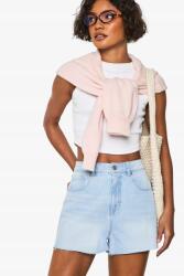 Boohoo CC32207 Boohoo Tall Magas Derékú Rövid Farmernadrág (35) XL